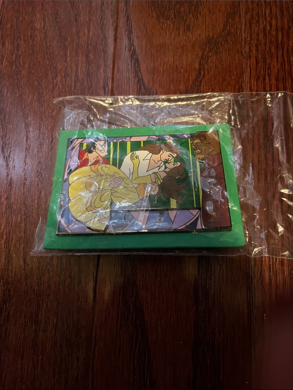 Beauty and the Beast Themed Green Home Art Puzzle Plaque